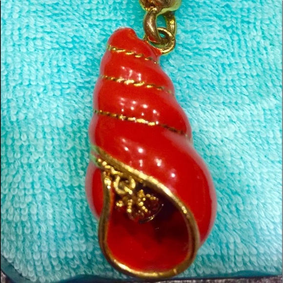 New Rare JUICY COUTURE CONCH SEA SHELL CORAL CHARM - Picture 1 of 5